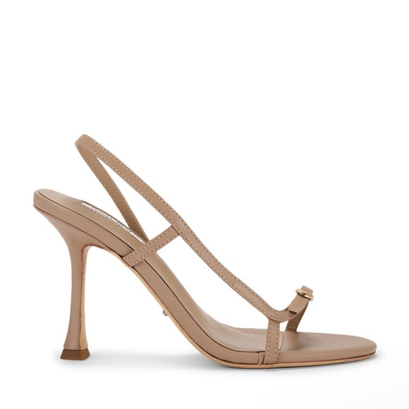 Tony Bianco Lush Gold Buckle Strappy Heeled Sandal in Bisque Revolve size 8.5 - Picture 3 of 13